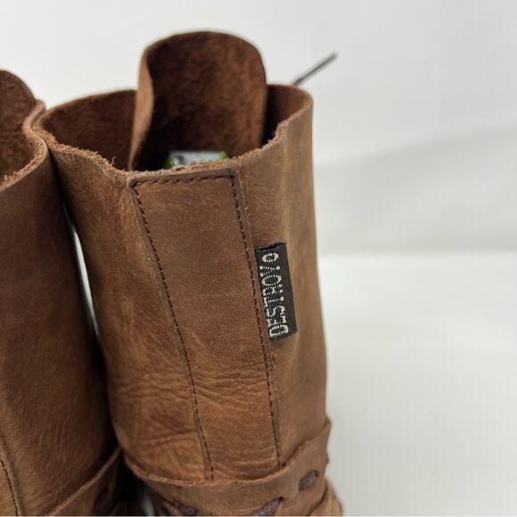 Destroy Stitch Lace Up‎ Boots Leather Womens Size 40 / US 9 - Picture 5 of 9